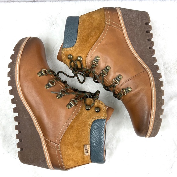 🚫SOLD! •Like New |•PIKOLINOS•| Lace Up Ankle Boots In Brandy - Picture 7 of 15